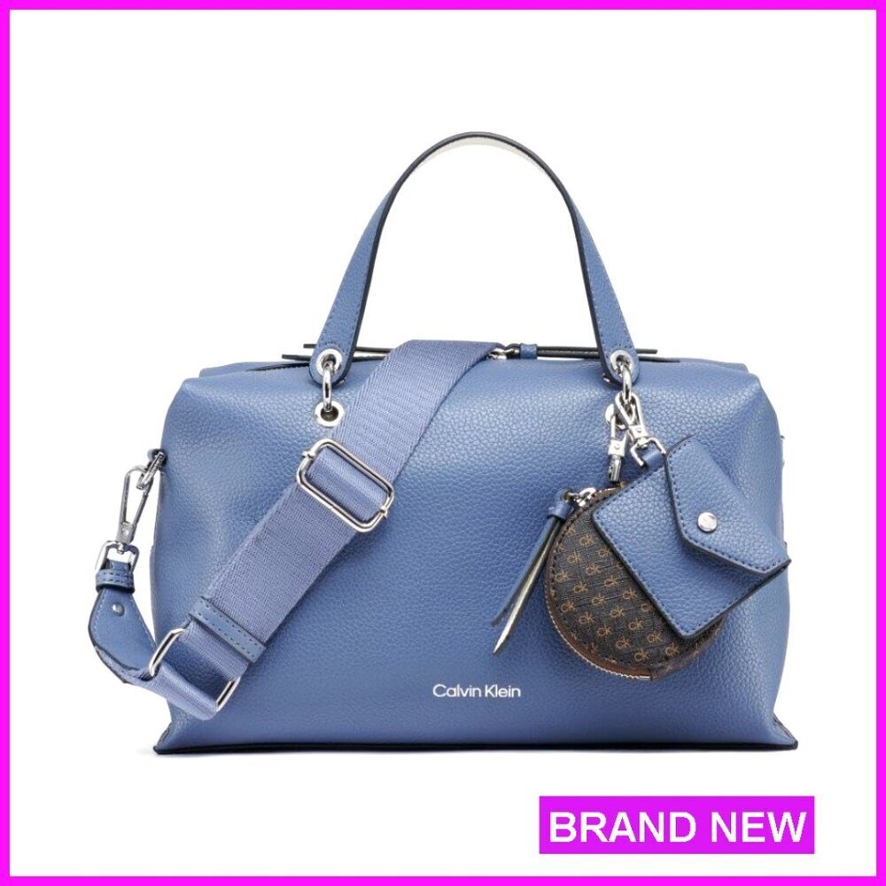 Vegan Leather Satchel Crossbody Bag with Adjustable Strap and Interior Pockets